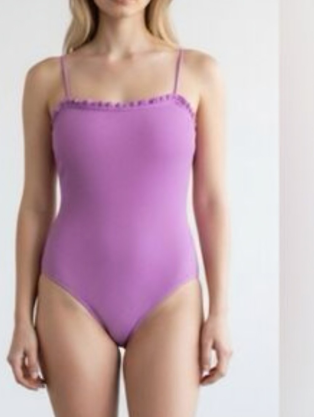 No Boundaries Lilac Ruffled Swim One-Piece